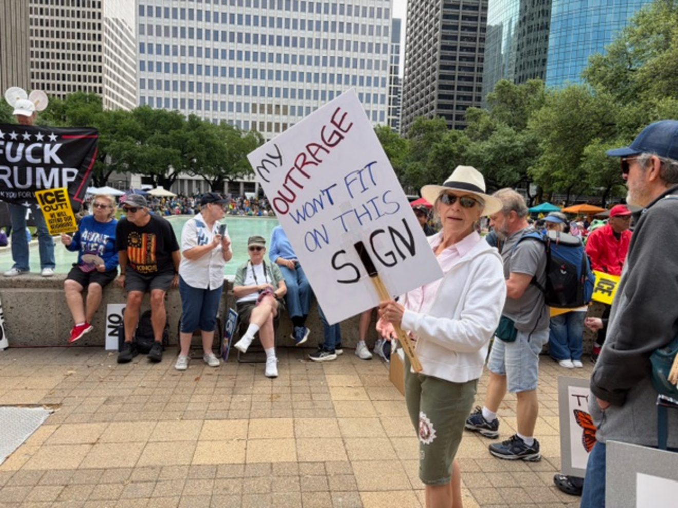No Kings Protesters Still Want ICE Out of Houston